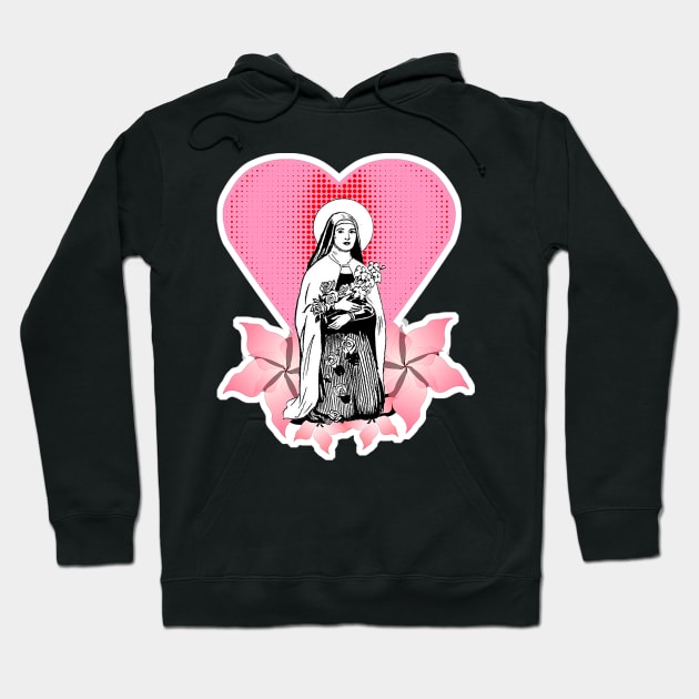 Saint Thérèse of the Child Jesus Hoodie by Marccelus